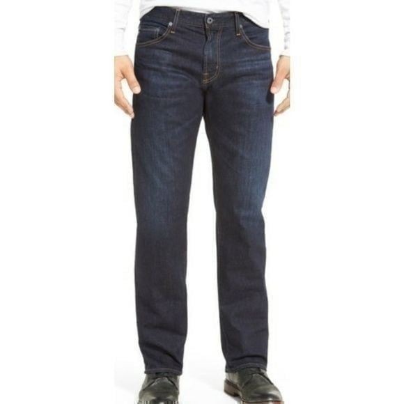 AG Adriano Goldschmied Hero dark‎ wash jeans mens Size 33 x 34